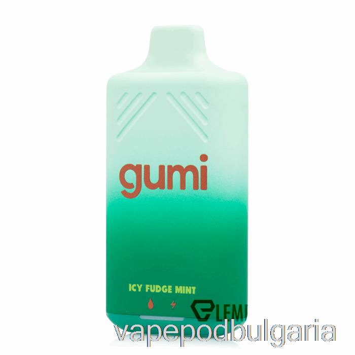 Vape 10000 Дръпки Gumi Bar 8000 еднократна употреба Icy Fudge мента